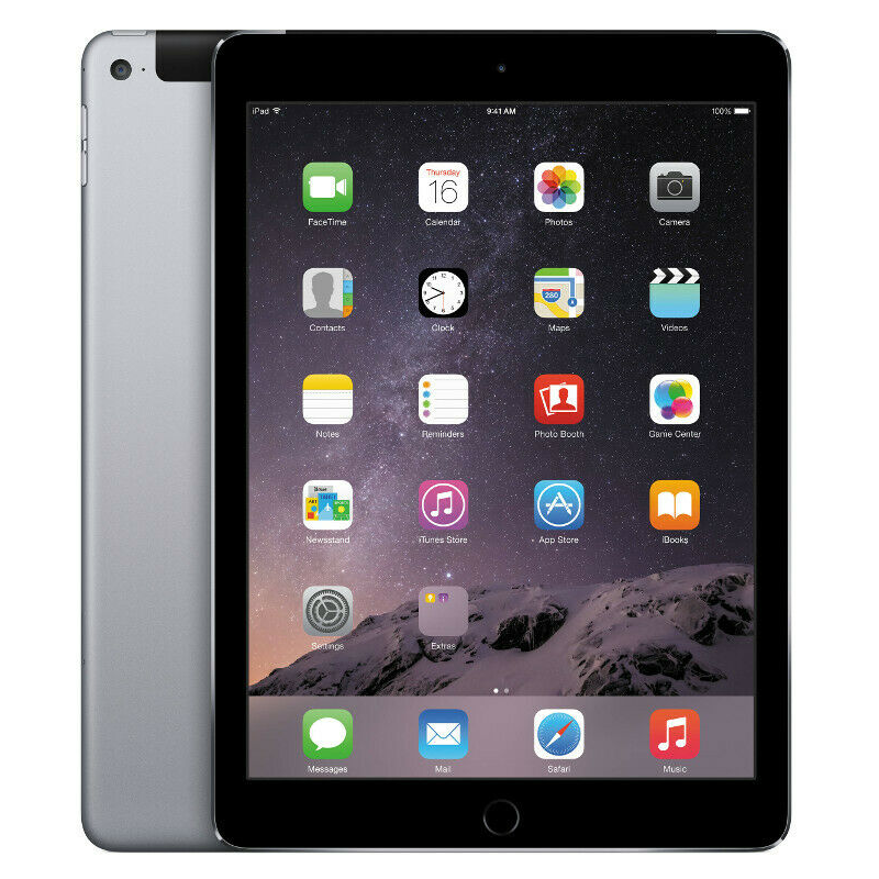 Apple iPad AIR 2 Cellular 128GB Gray, Class B used, warranty 12 months, VAT cannot be deducted