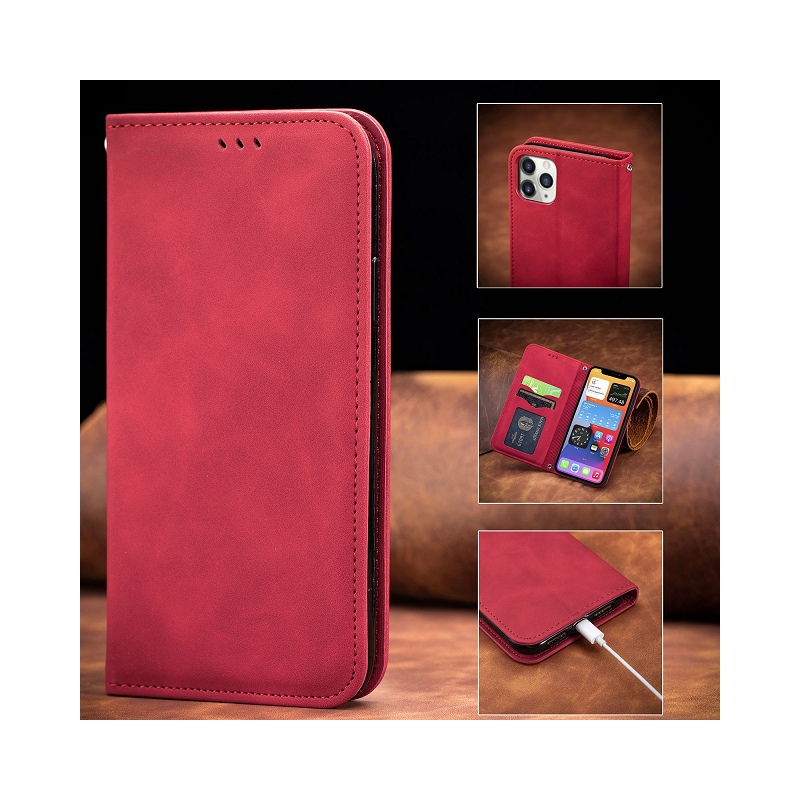 IssAccc leather case book for Apple iPhone 7 Plus red, PN: 887845359