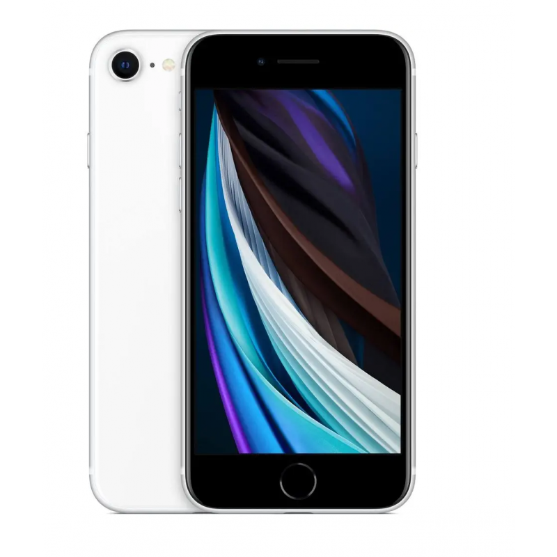 Apple iPhone SE 2020 128GB fehér, A- osztály, használt, garancia 12 hónap, ÁFA nem levonható