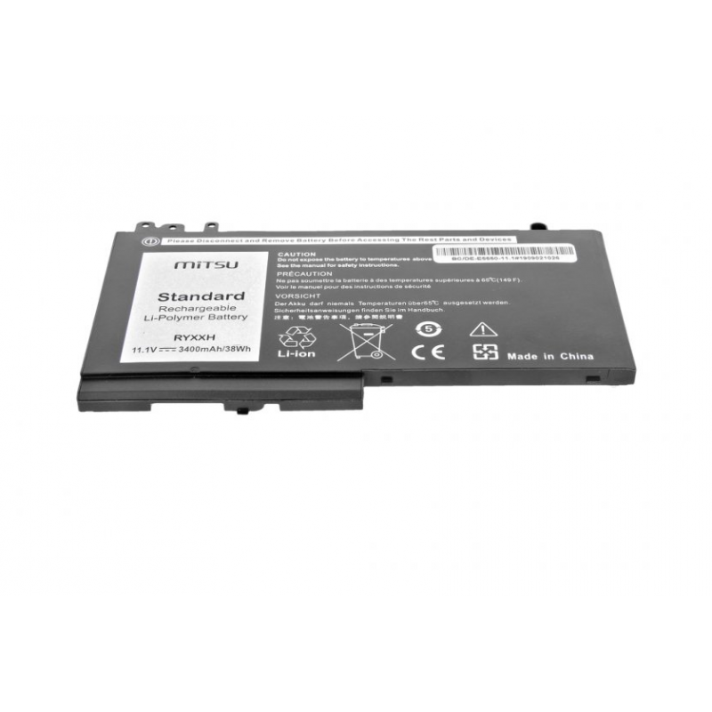 Dell Latitude E5550, Mitsu E5450 akkumulátor 3400 mAh 38 Wh, 3 cellás Li-polimer 11,1 V (10,8 V)