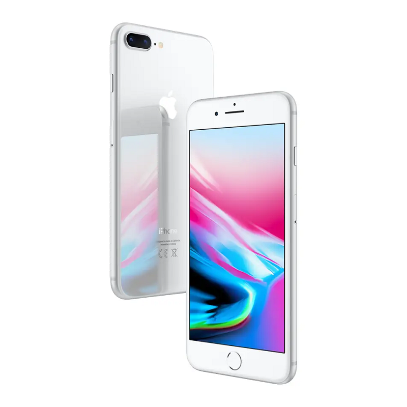 Apple iPhone 8 Plus 64 GB Silver, használt, A- osztály, 12 hónap garancia