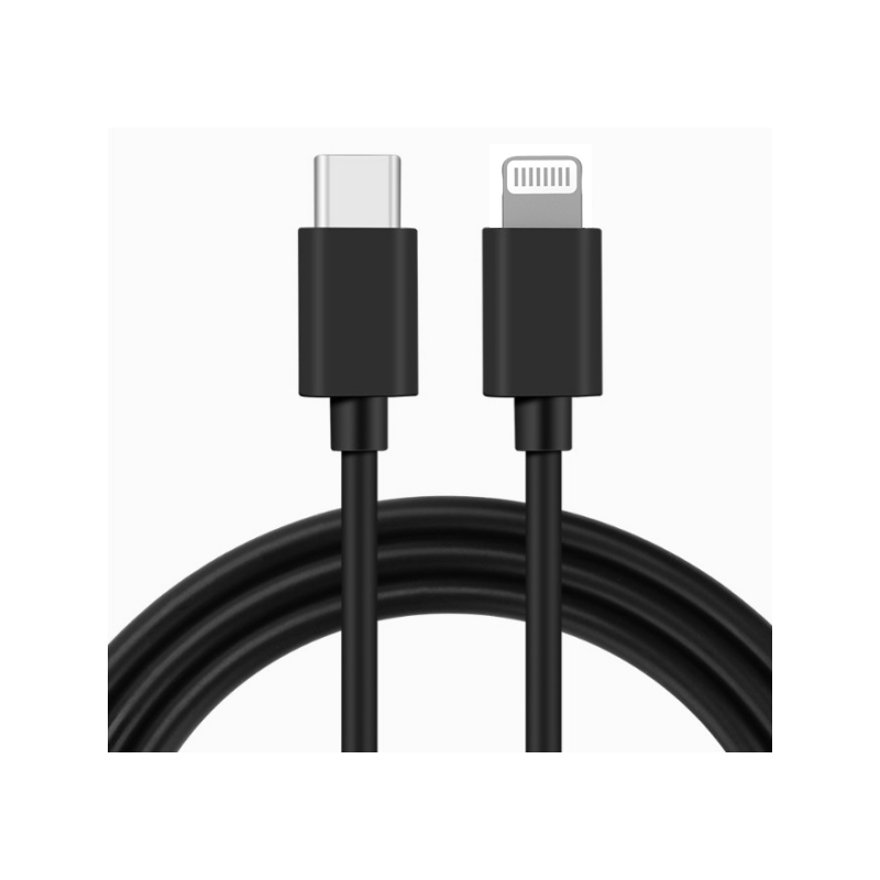 IssAcc kábel Lightning USB-C-hez 1 m, fekete, PN: 29072021c2