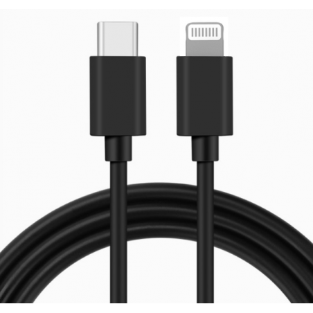 IssAcc kábel Lightning USB-C-hez 1 m, fekete, PN: 29072021c2