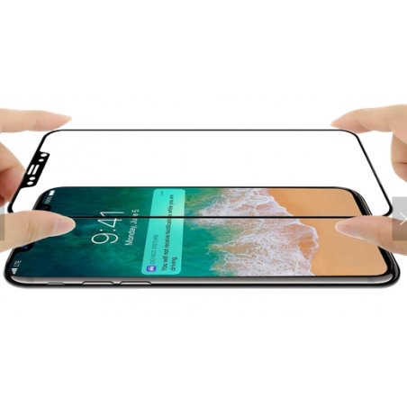 IPhone XS Max / 11 Pro Max üvegvédő 3D teljes ragasztó, fekete
