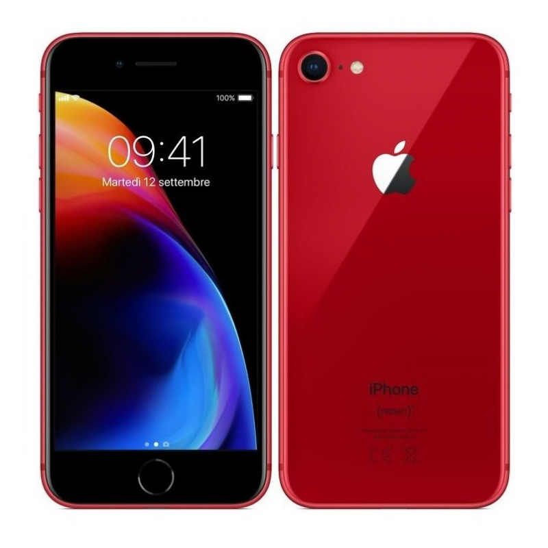 Apple iPhone 8 256GB Red, A- osztály, használt, 12 hónap garancia