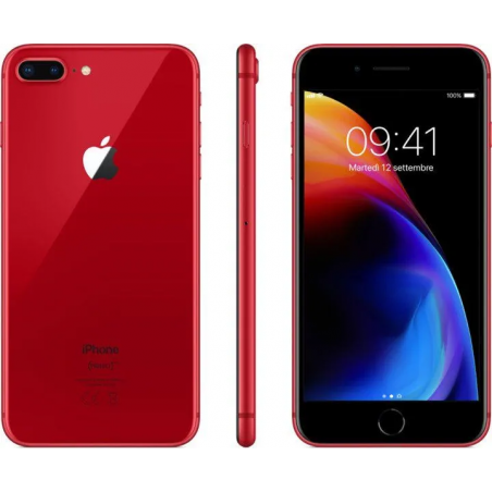 Apple iPhone 8 Plus 64 GB Red, használt, B osztály, 12 hónap garancia