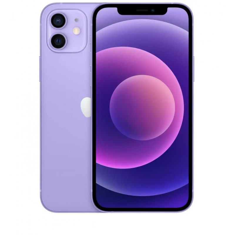 Apple iPhone 12 128GB Purple, A osztály, használt, 12 hónap garancia, ÁFA nem levonható