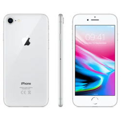 Apple iPhone 8 64GB Ezüst, A- osztály, használt, garancia 12 hónap, áfa nem vonható le