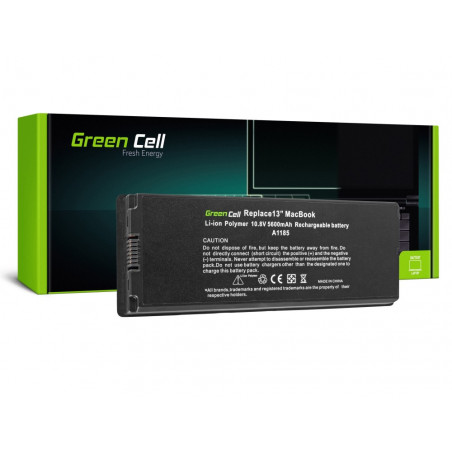 Zöld cellás akkumulátor Apple MacBook 13 A1181 2006-2009 (fekete) / 11.1V 5600mAh