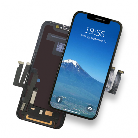 Apple iPhone XR LCD kijelző és érintőképernyő. területű, fekete, minőség AAA+