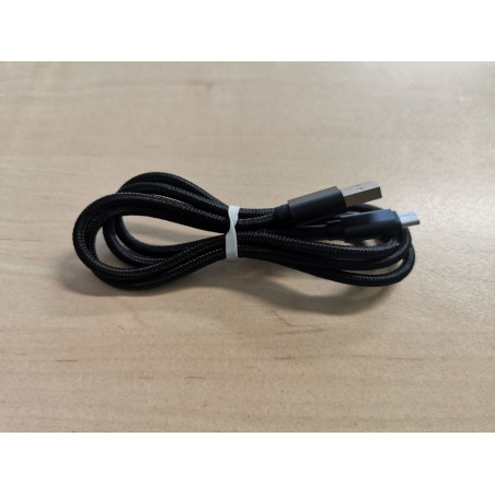 MicroUSB kábel 1m fonott fekete