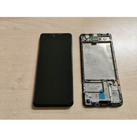Eredeti Samsung A21s LCD kijelző kerettel