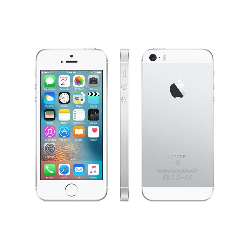 Apple iPhone SE 64GB Silver, B osztály, használt, 12 hónap garancia, áfa nem vonható le