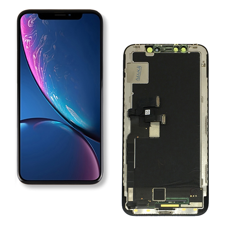 LCD iPhone X-hez LCD kijelző és érintőképernyő. felület, fekete, minőség AAA+