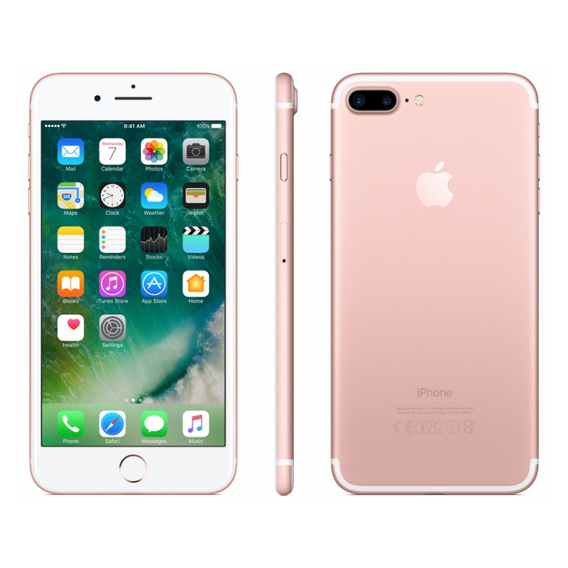 Apple iPhone 7 Plus 256GB Rose Gold, class A-, used, warranty 12 months, VAT not deductible